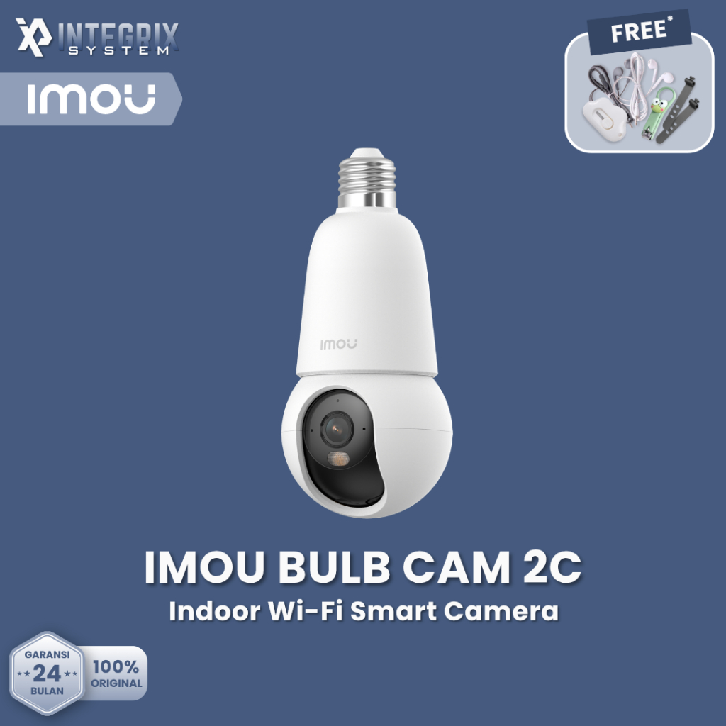 [GET FREEBIES] IMOU BULB CAM 2C 3MP SMART CCTV CAMERA KAMERA CCTV WIFI TANPA KABEL WIRELESS SMART SE