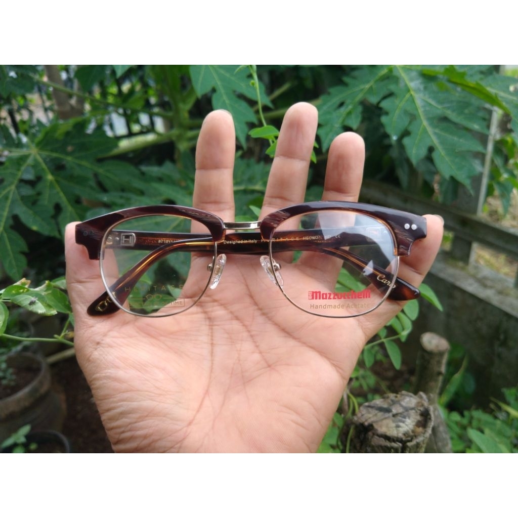 Kacamata Frame Pria Heritage Hedm31 Original Retro Klasik Model