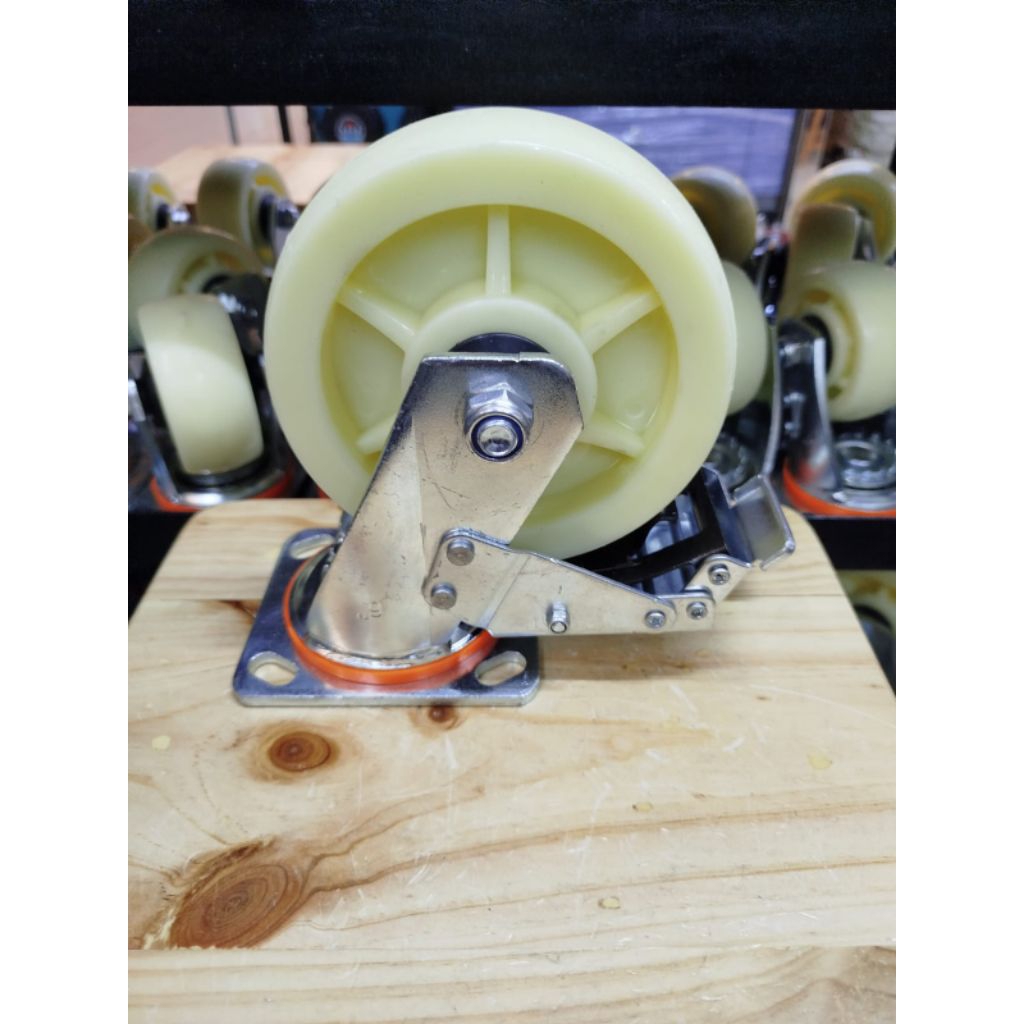 Roda nylon hd 6inch rem MURAHHH roda troli 6"