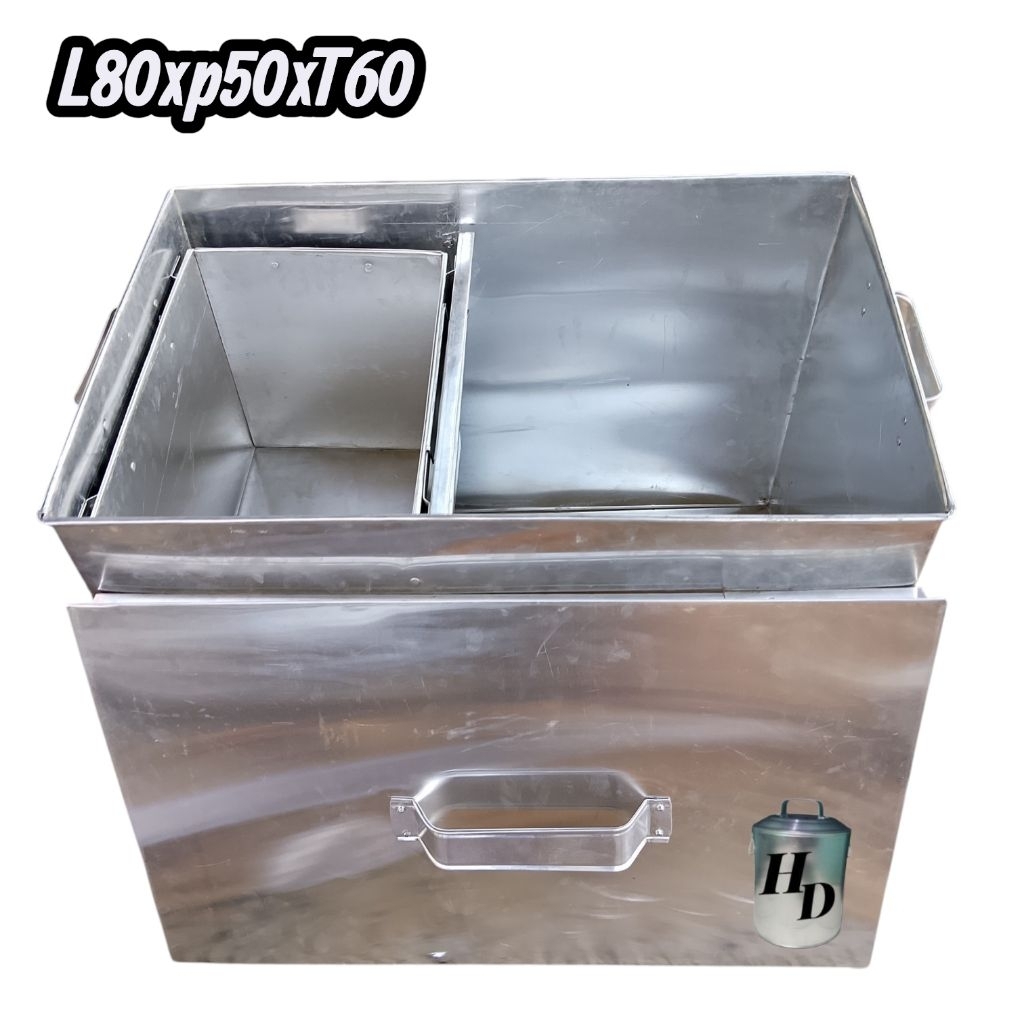 Bakso L80 Dandang Alumunium panci kotak Baso