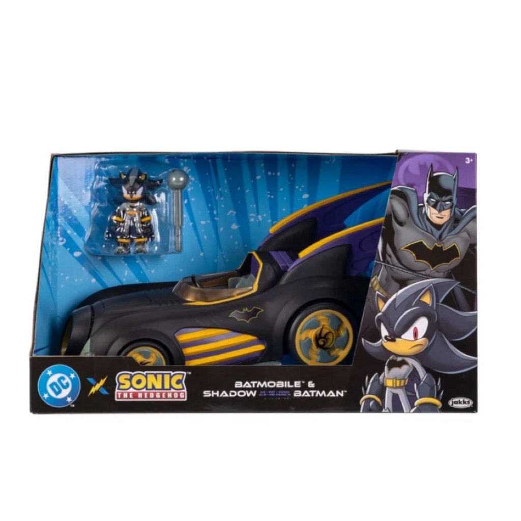 Sonic the Hedgehog Batmobile With Shadow As Batman