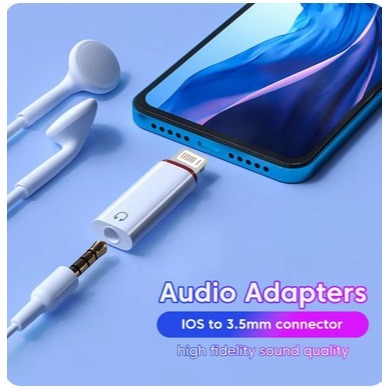 FQ - Konverter Adapter Headset Earphone Lightning TO Jack Aux 3.5mm , sambungan headset ke iphone