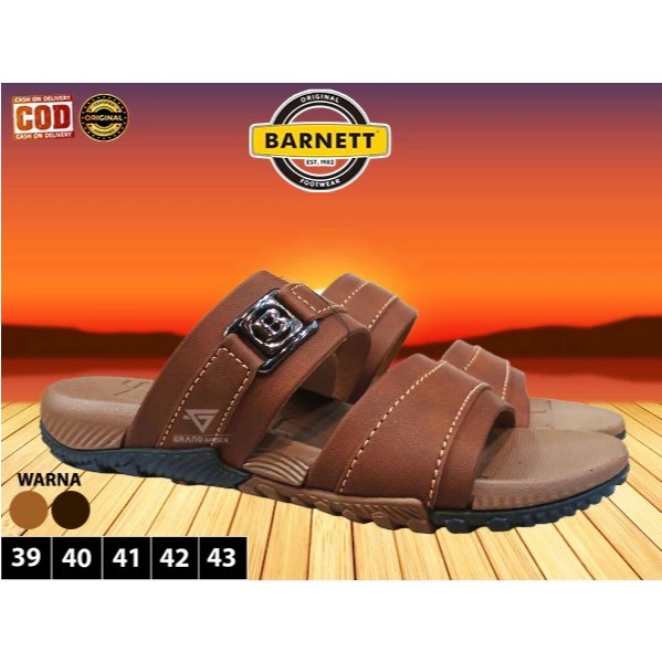 Barnett barnet TITAN sandal flip flop slop pria kasual ringan anti slip sol tebal terbaru original