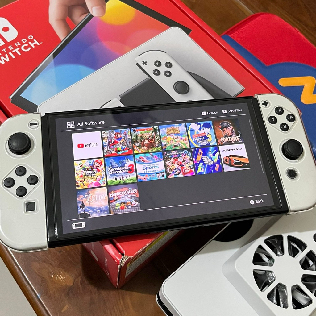 Nintendo Switch OLED OFW White preloved