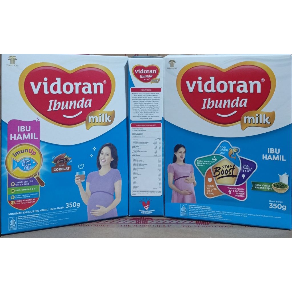 susu ibu hamil makanan tambahan untuk ibu hamil, susu Vidoran ibunda  350gr& 125 gr
