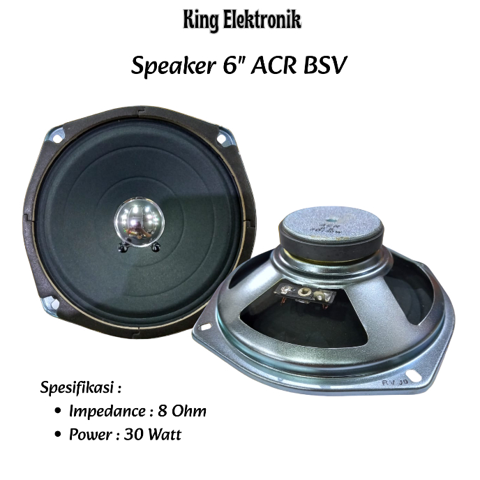 Speaker 6 Inch Full Range ACR BSV
