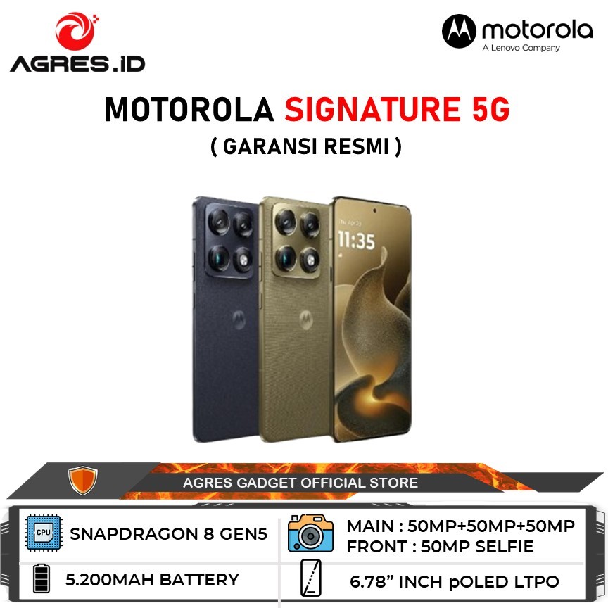 Motorola Signature 5G 12GB/256GB Garansi Resmi Motorola Indonesia