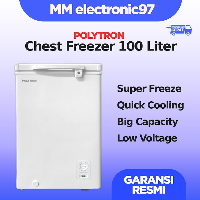 Polytron Chest Freezer PCF-118 100L - Freezer Box 100 Liter