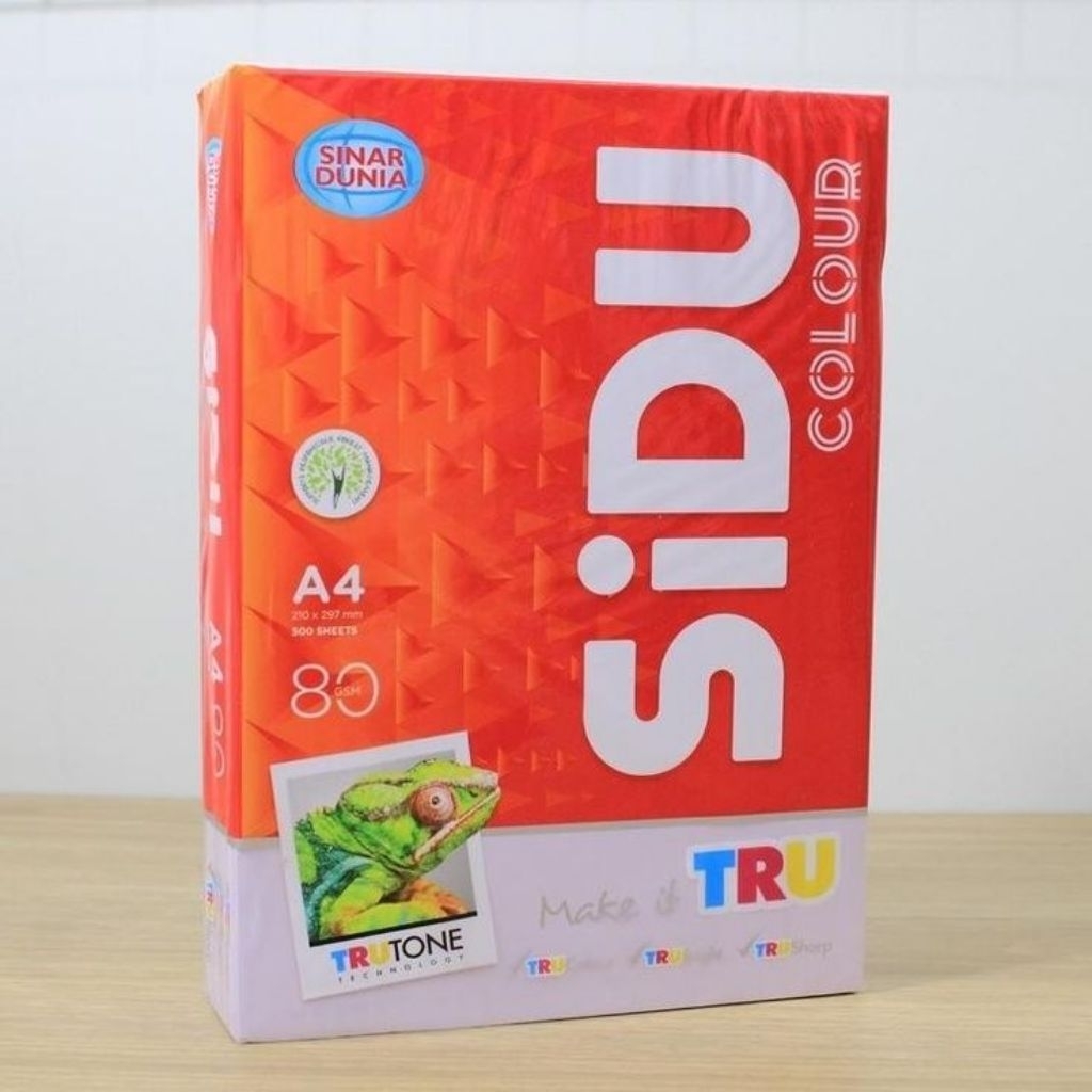 Kertas HVS Warna Sidu A4 80 Gram - Merah