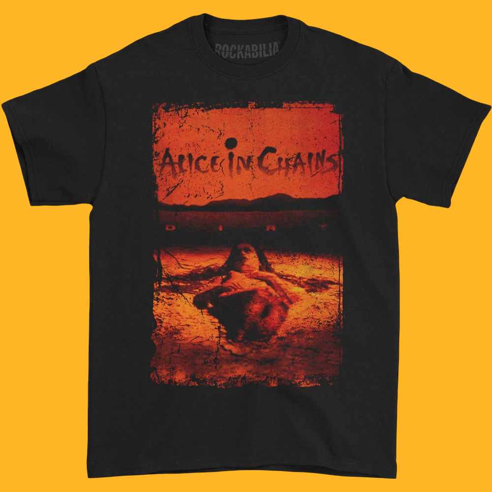 Kaos Band ALICE IN CHAINS Dirt Vintage Retro - T-Shirt Reguler & Boxy Unisex Baju band Merchandise