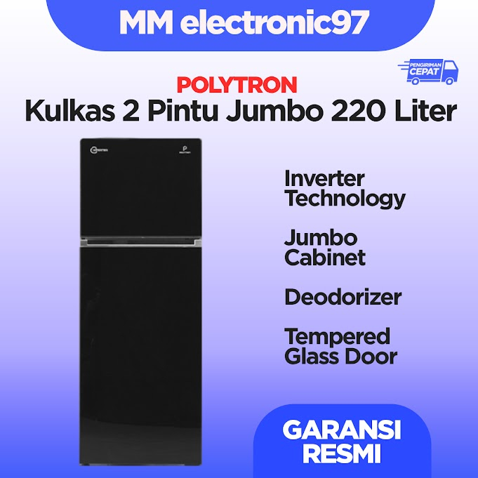 Kulkas polytron 2 pintu Inverter PRW23VX PRW-23VX
