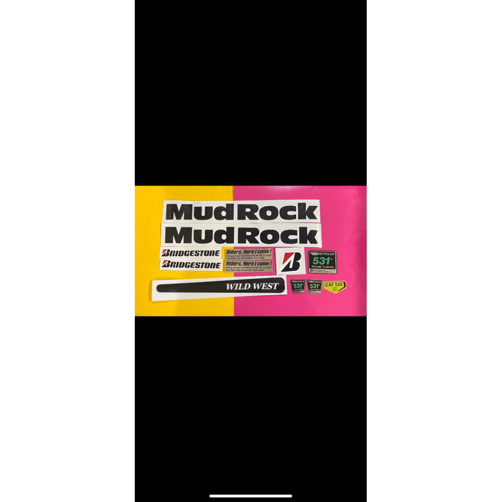 Stiker Sepeda Mudrock bridgestone