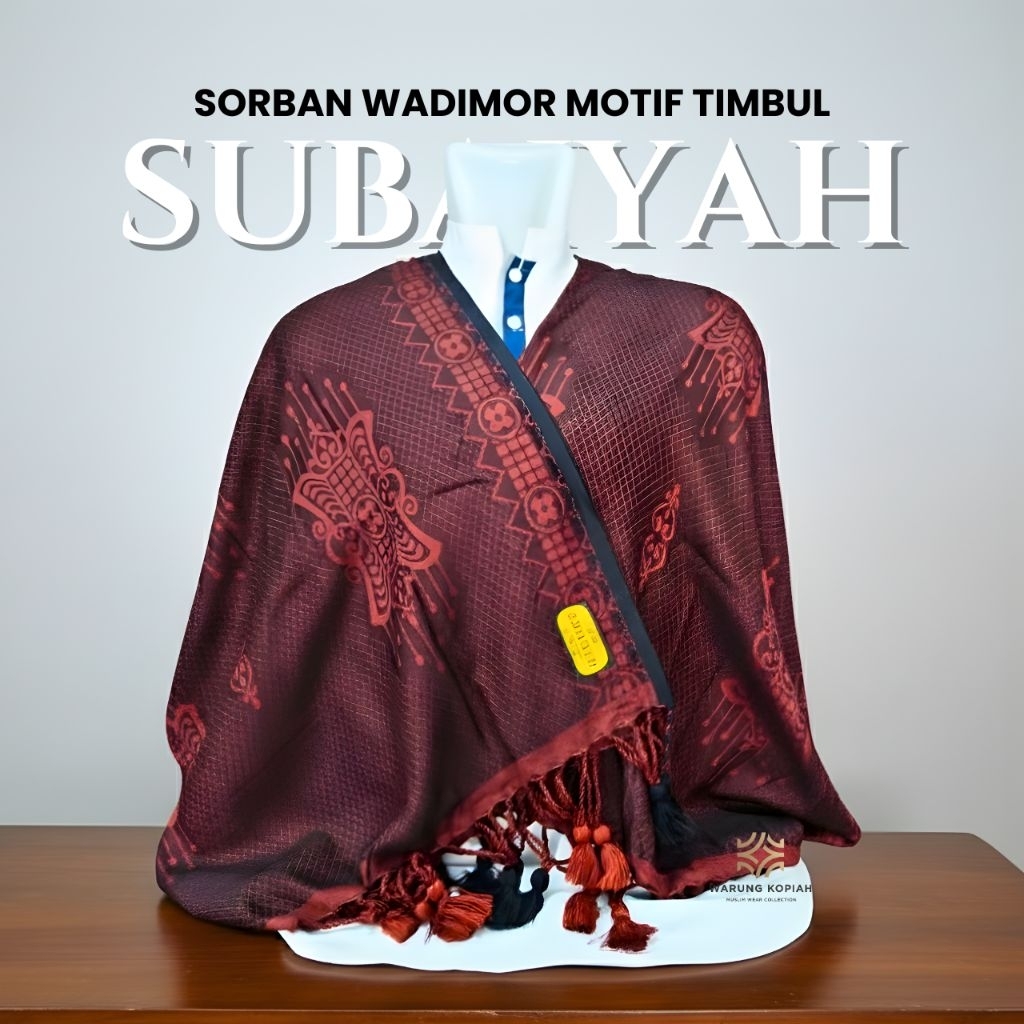 Sorban WADIMOR | Sorban Motif Batik Jaguard| Sorban Motif Terbaru