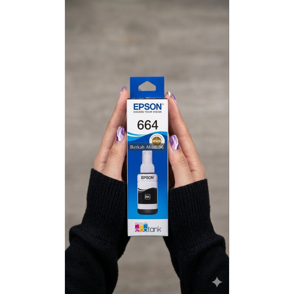 Tinta Epson 664  Hitam  -Original