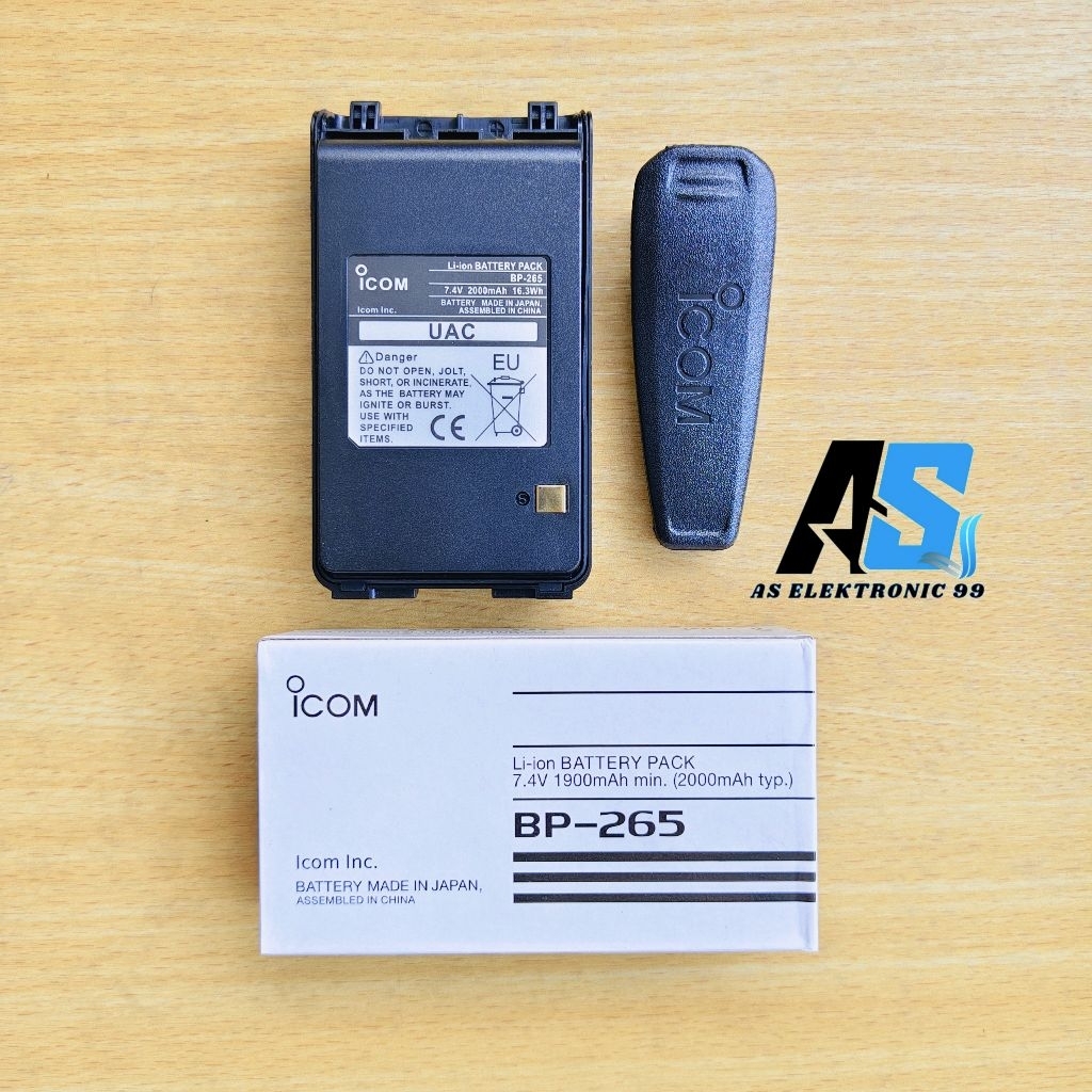 BATERAI HT ICOM IC - V80 / ICOM IC - U80L  / ICOM IC - U80 / BP - 265  LITHIUM