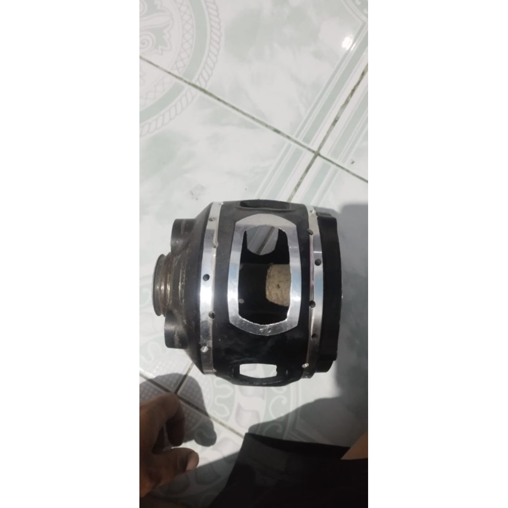 Tromol Belakang Cakram Tiger Bubut Costum Original
