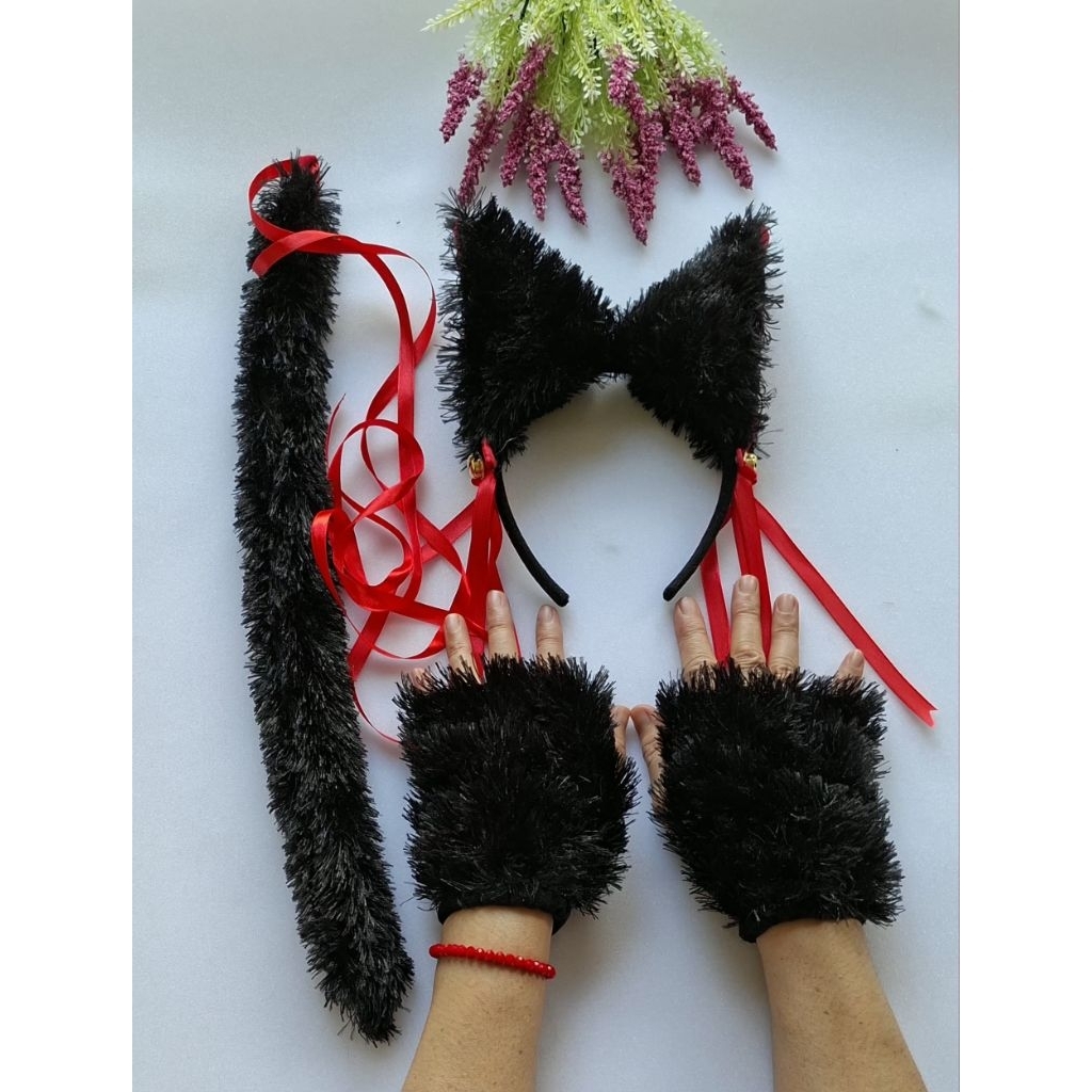set bando kucing hitam