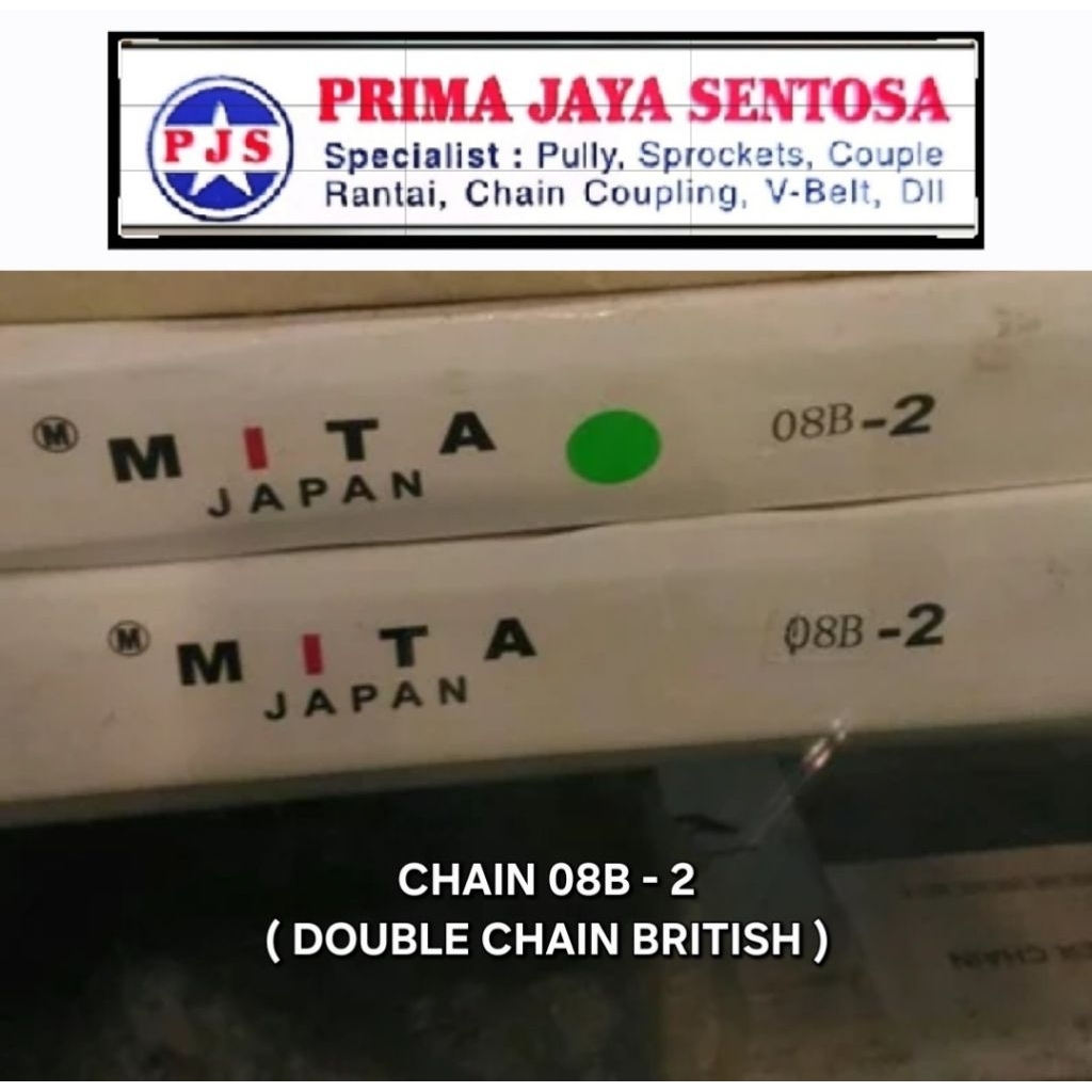 RANTAI 08B - 2 ( CHAIN BRITISH 08B DOUBLE ) MITA