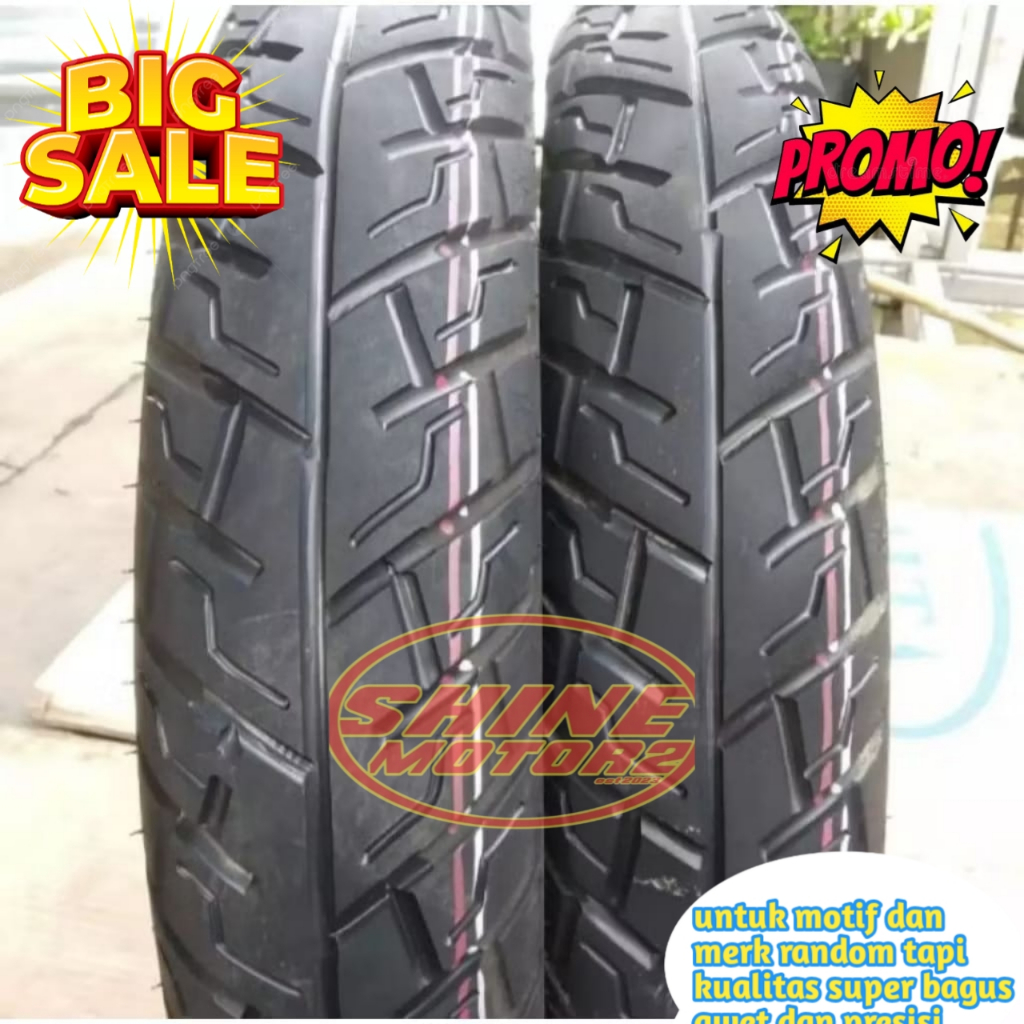 Ban Motor Tubeless Federal 80/90 90/90 Ring 14 - Sepasang, Ban Bekas Original, Cocok untuk Motor Mat
