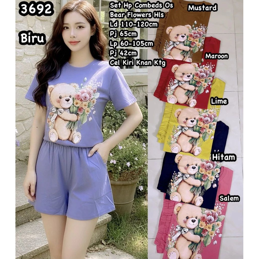 SETELAN JUMBO KAOS WANITA POLOS