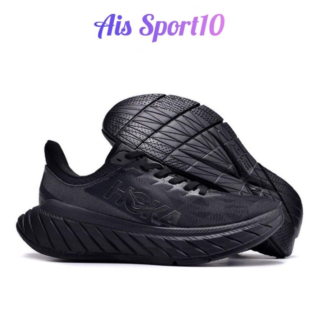 Sepatu Hoka One One Carbon X 2 / Black / Running Shoes