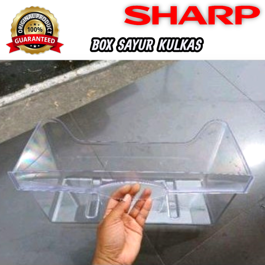Box sayur kulkas Sharp original | rak sayur kulkas Sharp 1 dan 2 pintu