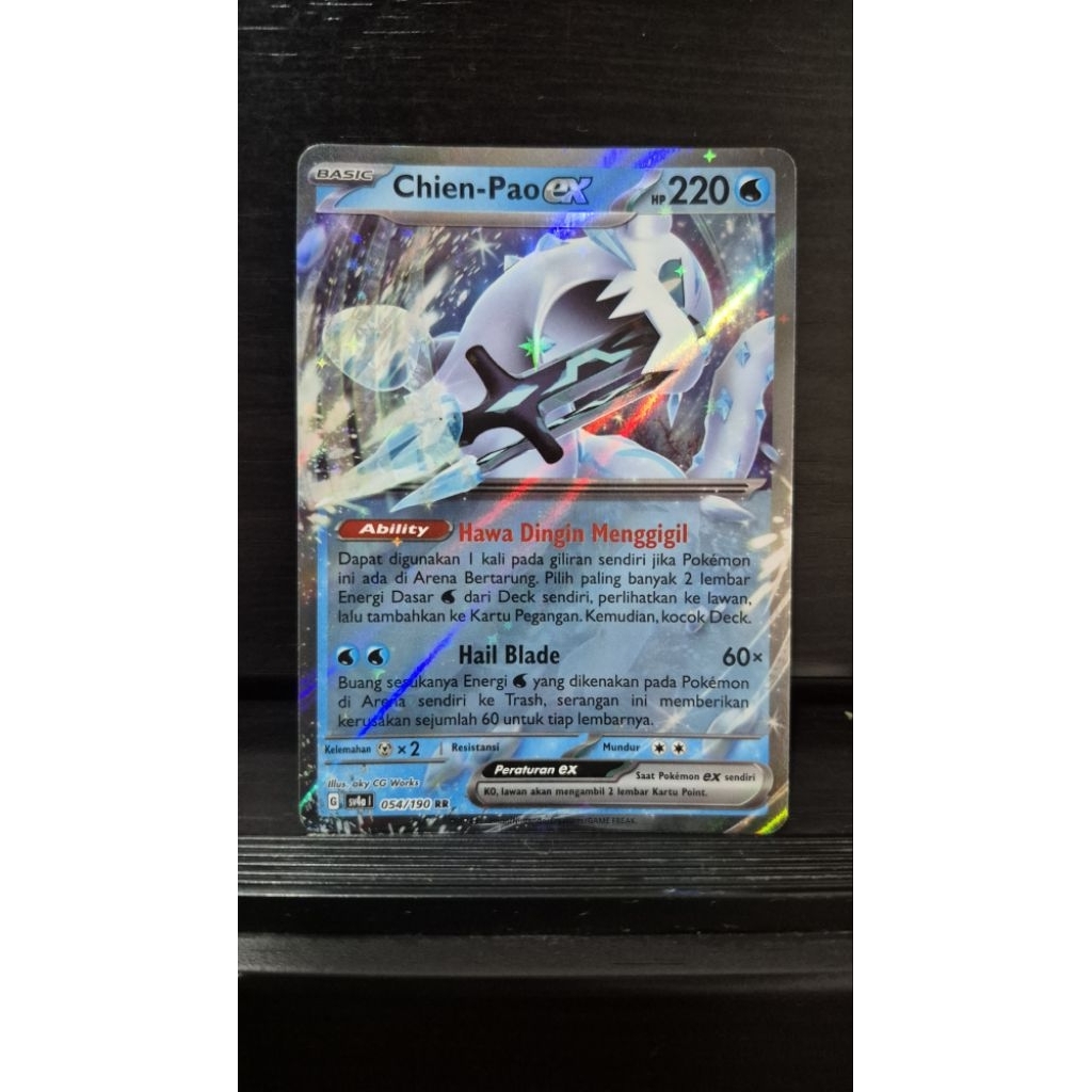 kartu pokemon Chien - Pao Ex