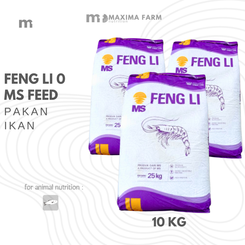 Pelet udang FENGLI 0 10kg pakan udang guppy cupang 1 karung 1 sak 10 kgPelet udang FENGLI 0 FENGLI 1