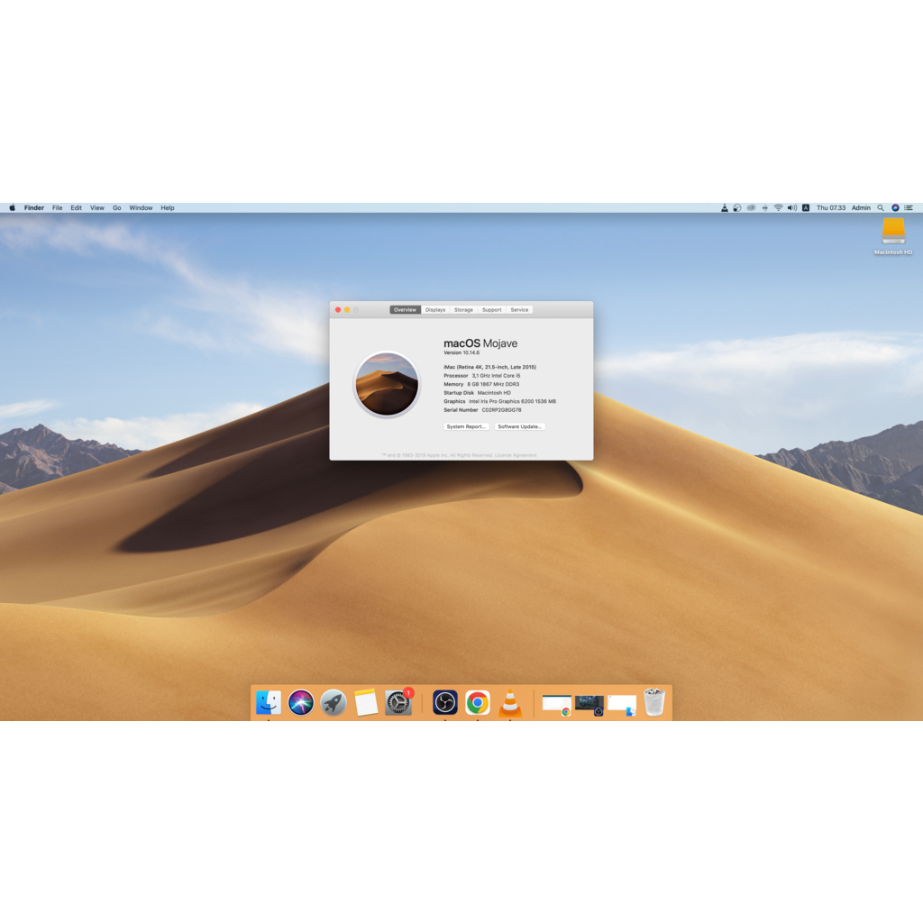 iMac Retina 4K 21.5" Late 2015