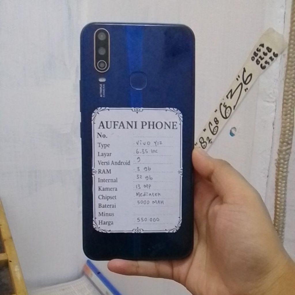 Vivo y12 ram 3/32gb