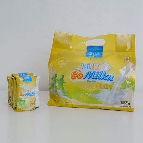 1 Pack ( 40 Sachets ) Go Milku Gold SR12 Susu Kambing Etawa