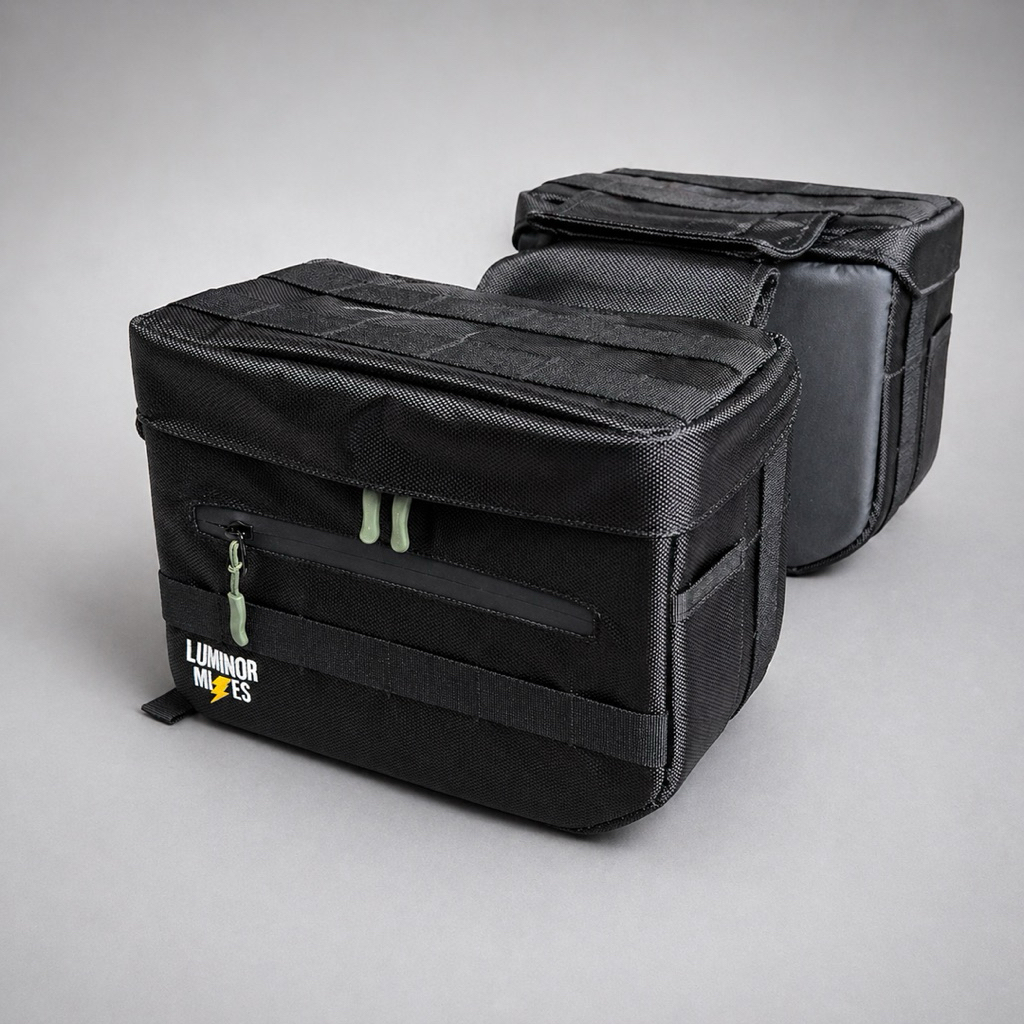 SADDLE BAG | Sidebag Tas Samping Motor Ala Trashin Harley Davidson Clubstyle | Sportster Dyna Softai