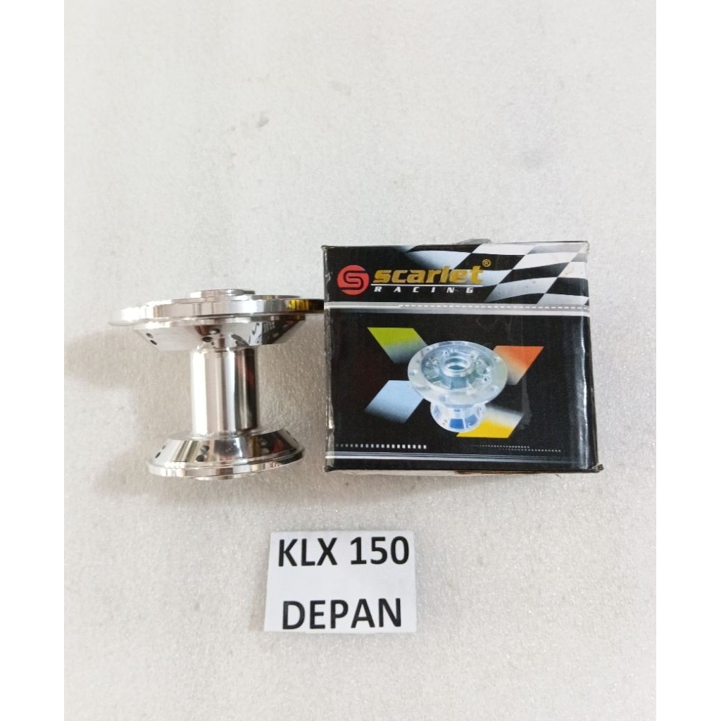 TROMOL SCARLET RACING KLX 150 DEPAN ORIGINAL CROME