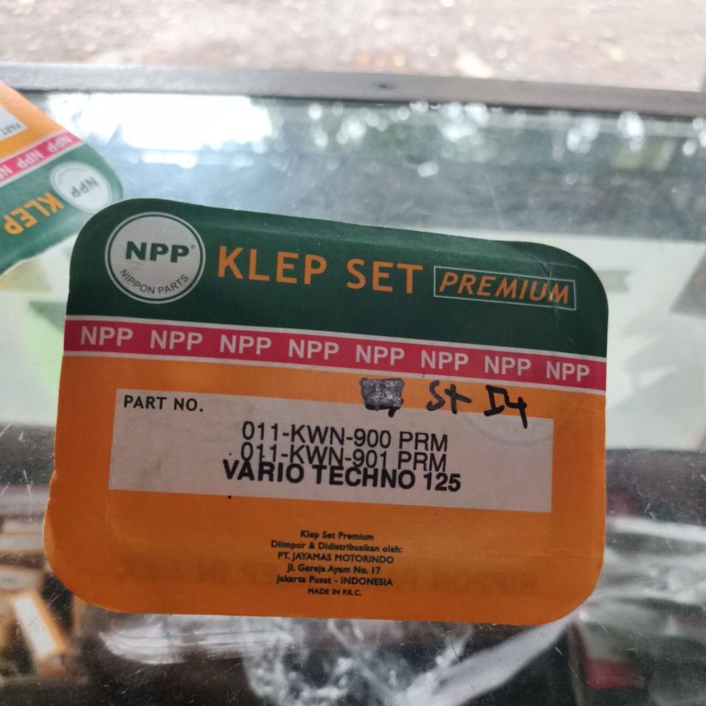 KLEP SET NPP KWN VARIO 125 NPP PARTS
