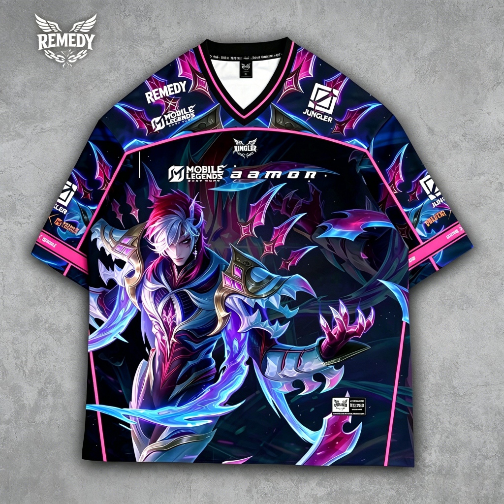 REMEDY - [COD] Jersey Baju Oversize Pria Dan Wanita Kaos Olahraga MOBILE LEGEND JERSEY FULL PRINT 4.