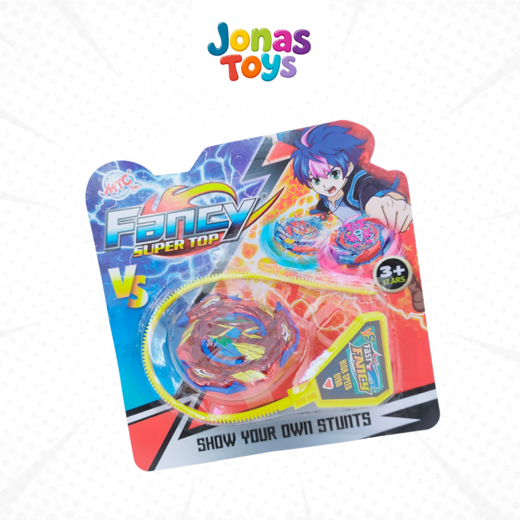 Mainan Anak Gasing Tarik Fancy Super Top Gasing Manual Aneka Warna