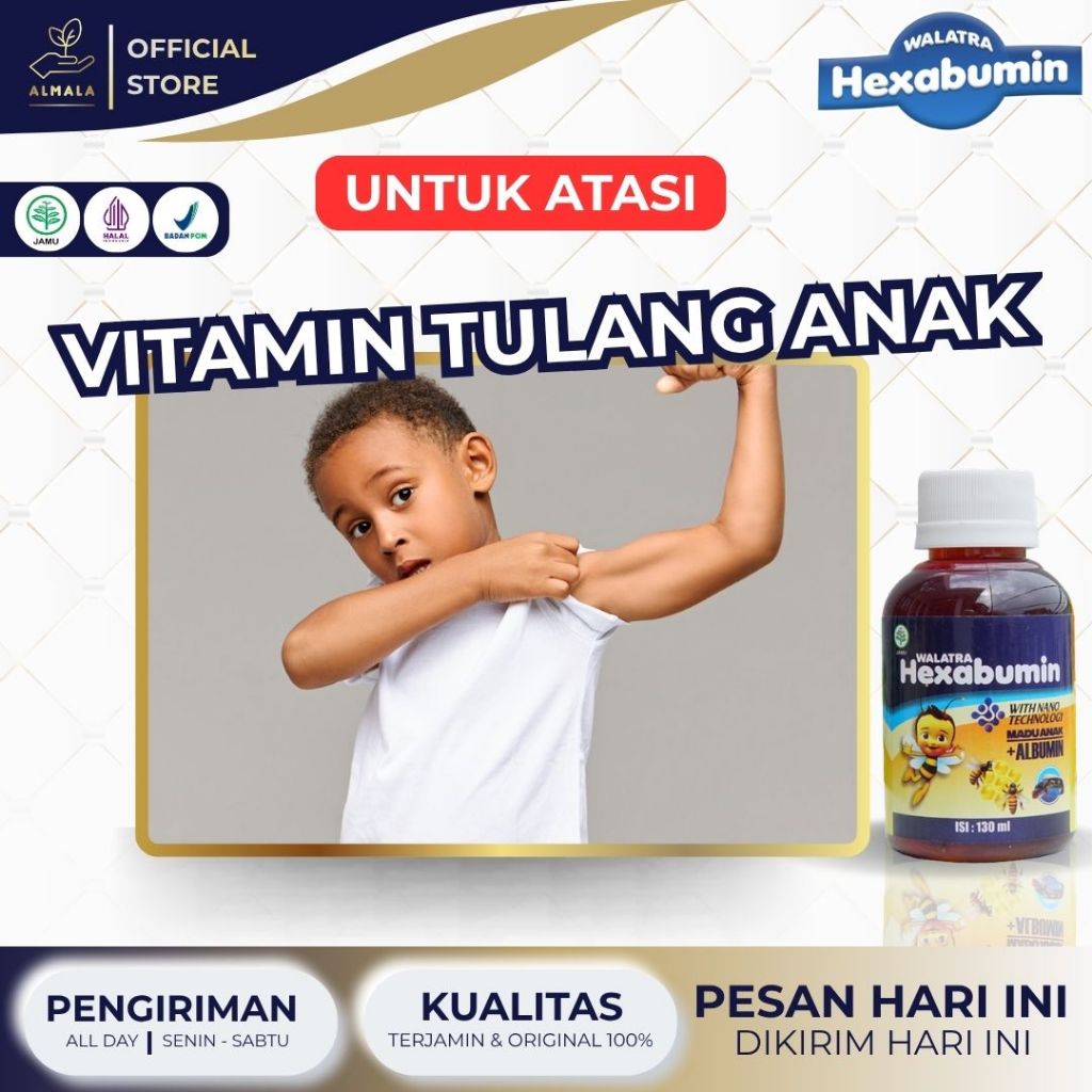 Madu Anak Vitamin Tulang Anak, Kalsium Tulang Dan Otot, Suplemen Kalsium Baik Untuk Tulang, Penguat 