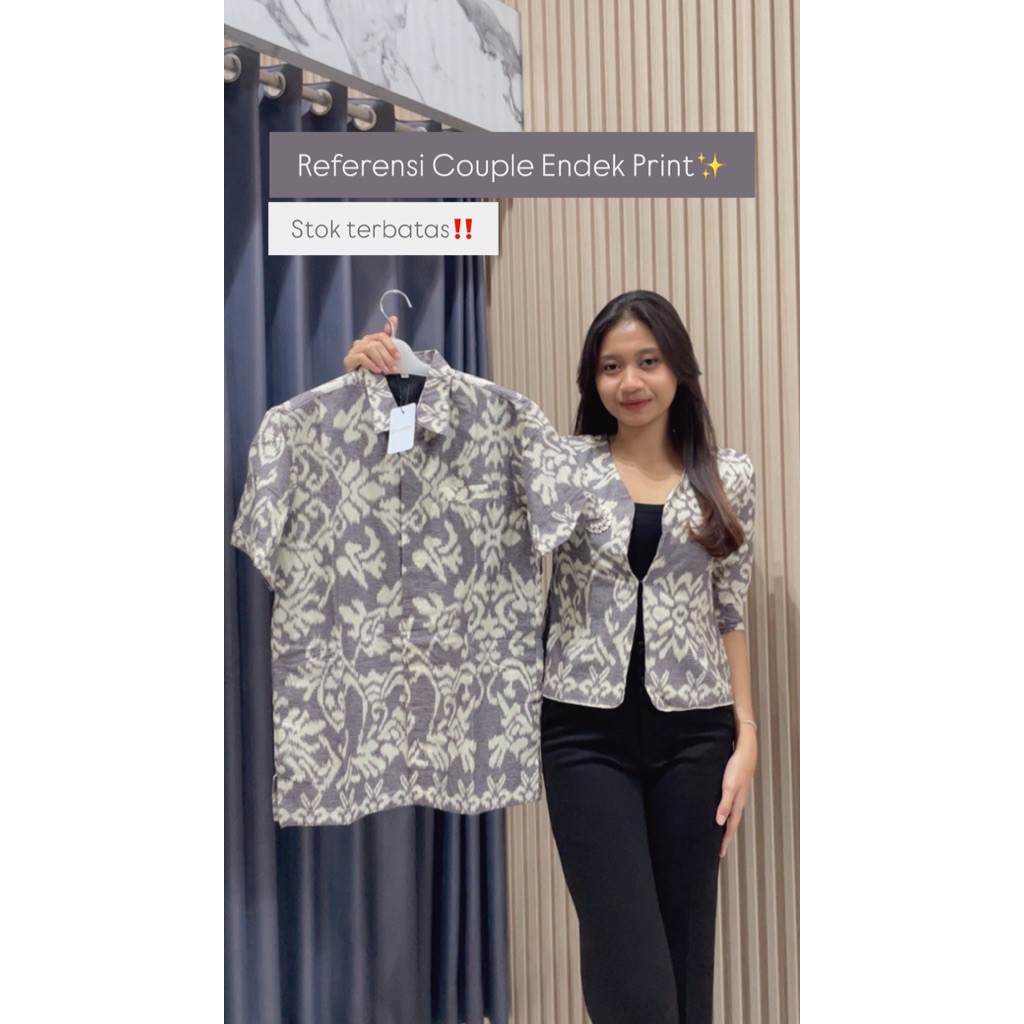 Couple Endek Katun Print/Couple Endek/Endek Bali