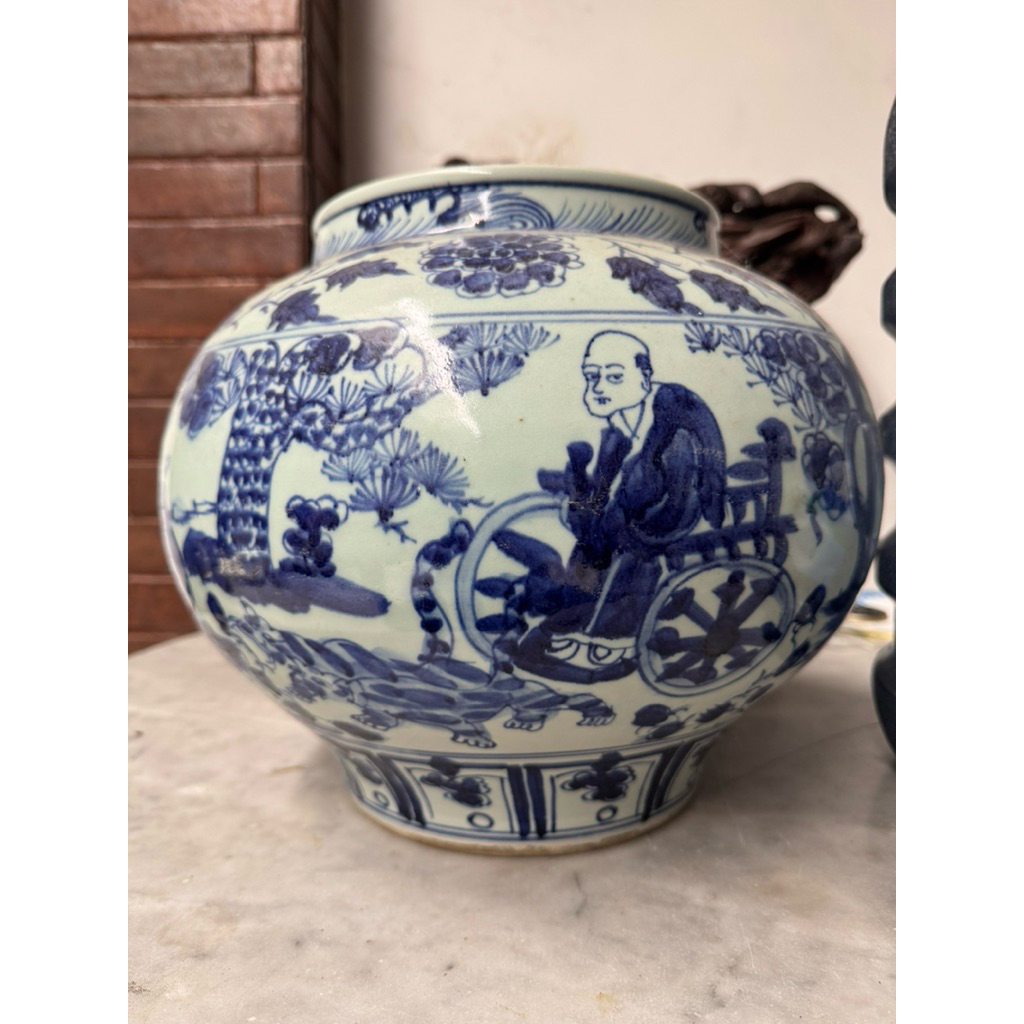 Keramik China Kuno Dinasty Guci Vas Priuk Priok Biru Putih Part 1 Kuno Antik Motif Kaisar