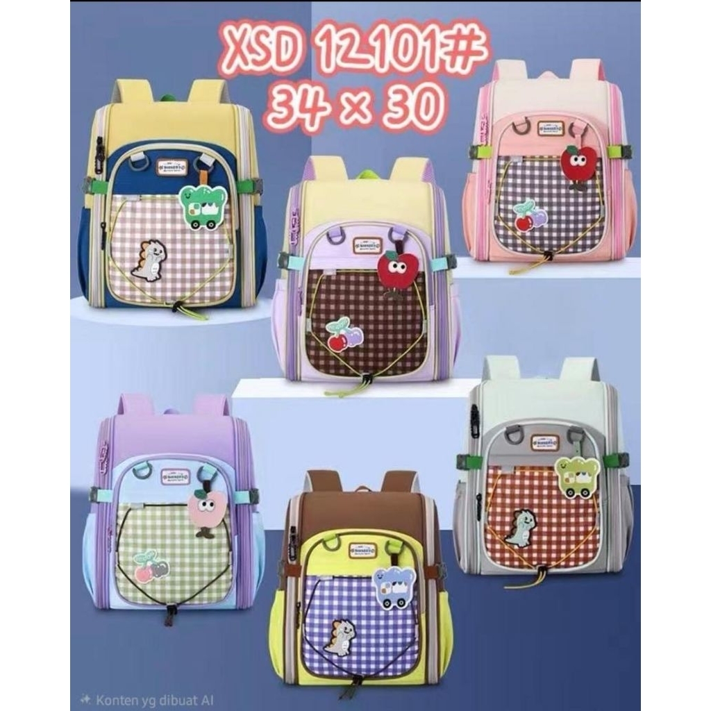 Tas Import Premium Model Tabung TK SD Kelas 1