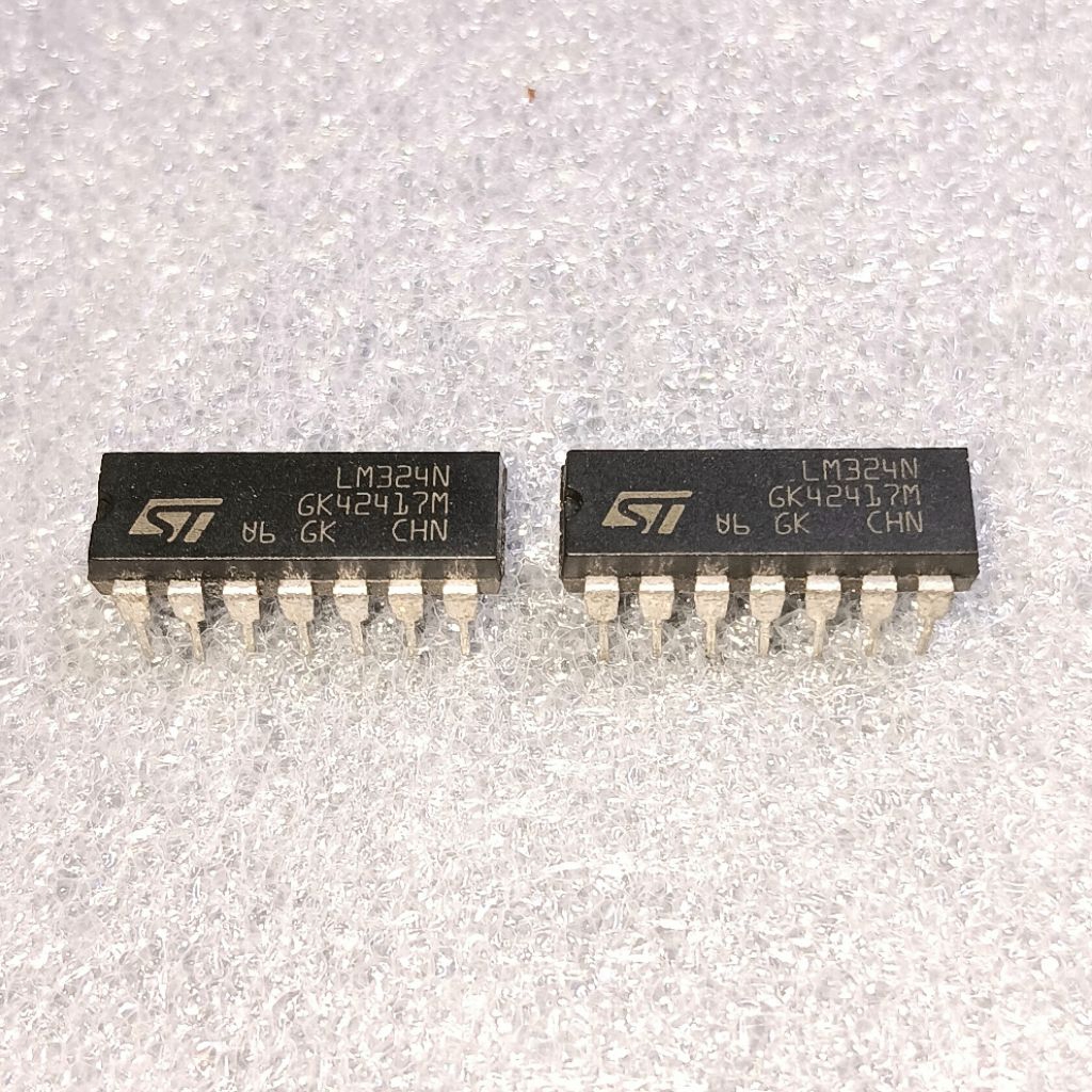 IC LM324N Quad Op-Amp Bipolar Input Original STMicroelectronics