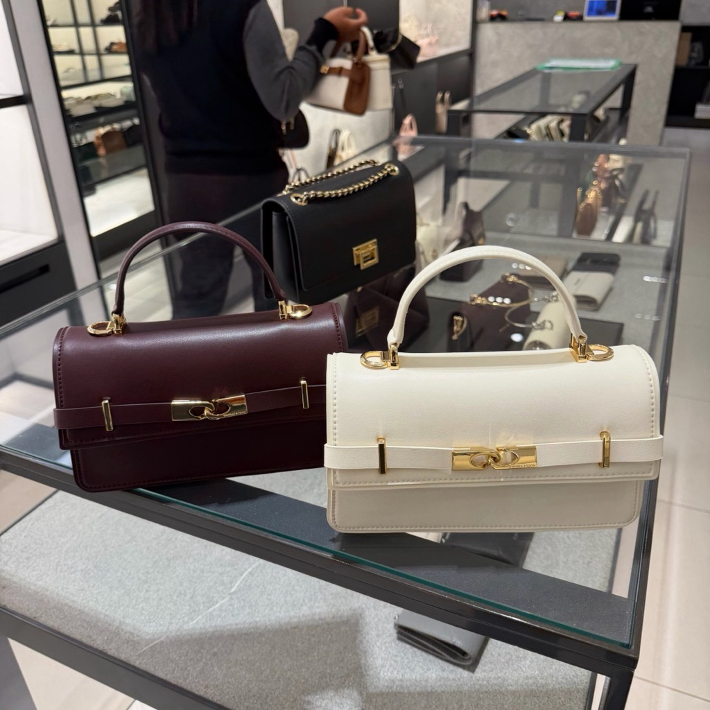 tas slingbag/selempang handle bag belted charles&keith