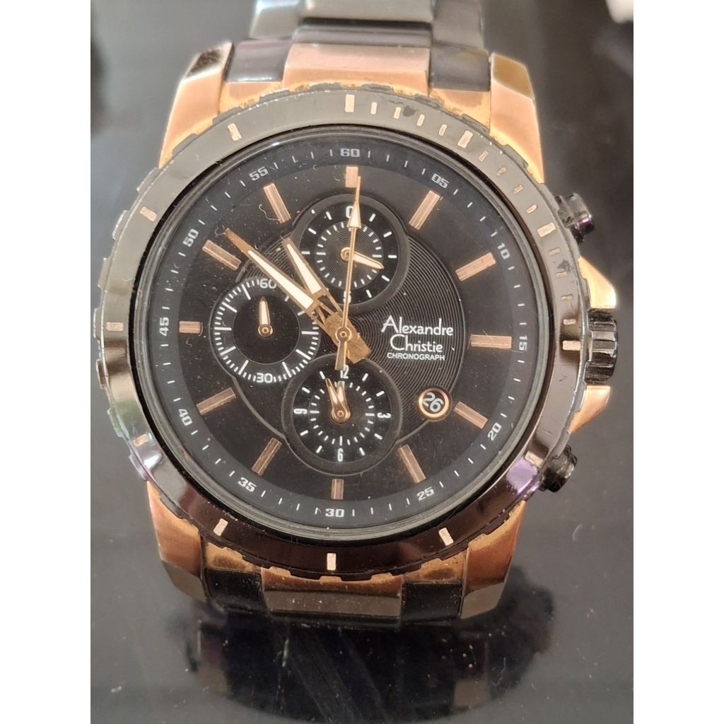 ALEXANDRE CHRISTIE 6141 MC Jam Tangan Pria chrono second 1659