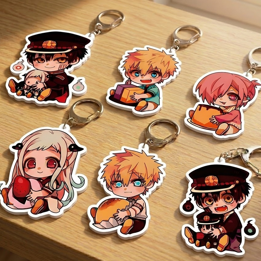 Anime Jibaku Shounen Hanako-Kun: High-Quality 5cm Acrylic Keychain - Double-Sided Print