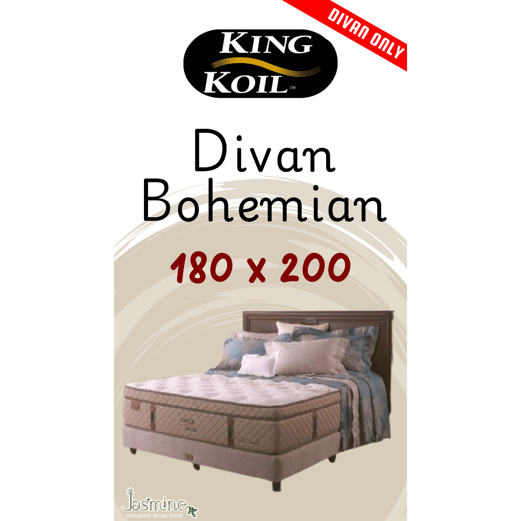 Divan KING KOIL Bohemian King Size 180 x 200