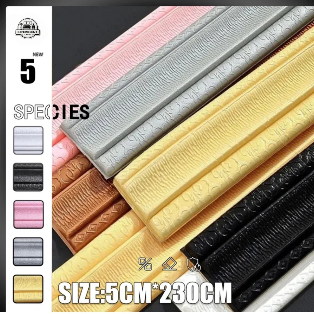 Wallpaper List Foam Stiker Dinding 230cm*5cm/ Wallborder Foam 3D / Wall Border List TEBAL / List din