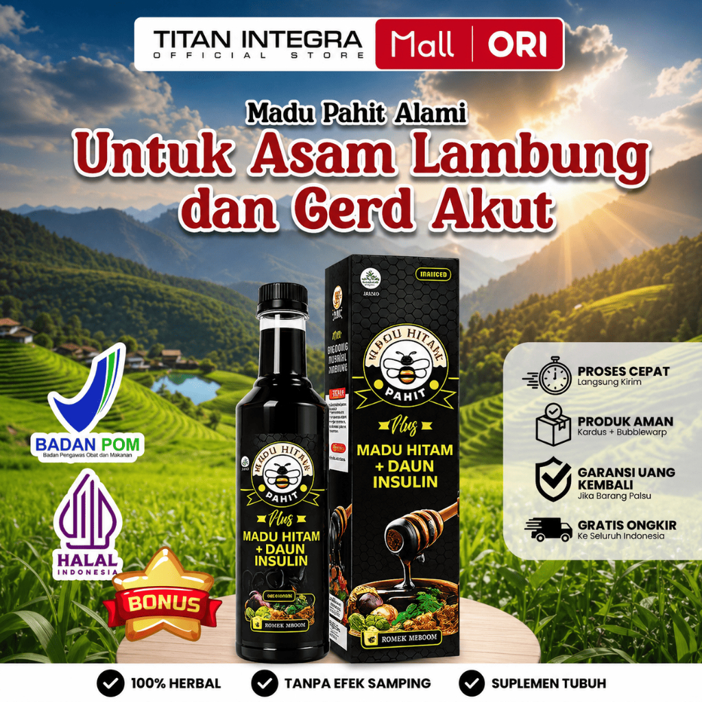 MADU HITAM PAHIT 100% ORIGINAL ASLI MAHEER MADU PAHIT  MADU HITAM PROPOLIS + INSULIN