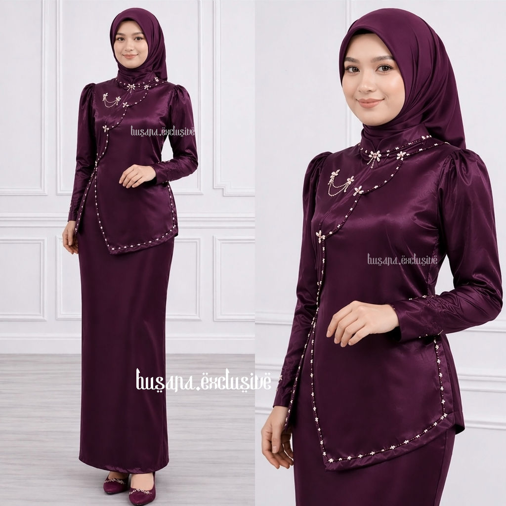 Dress Neelofa Mermaid Premium - Dress Duyung Kondangan Lamaran Wisuda Kekinian Simple dan Elegant