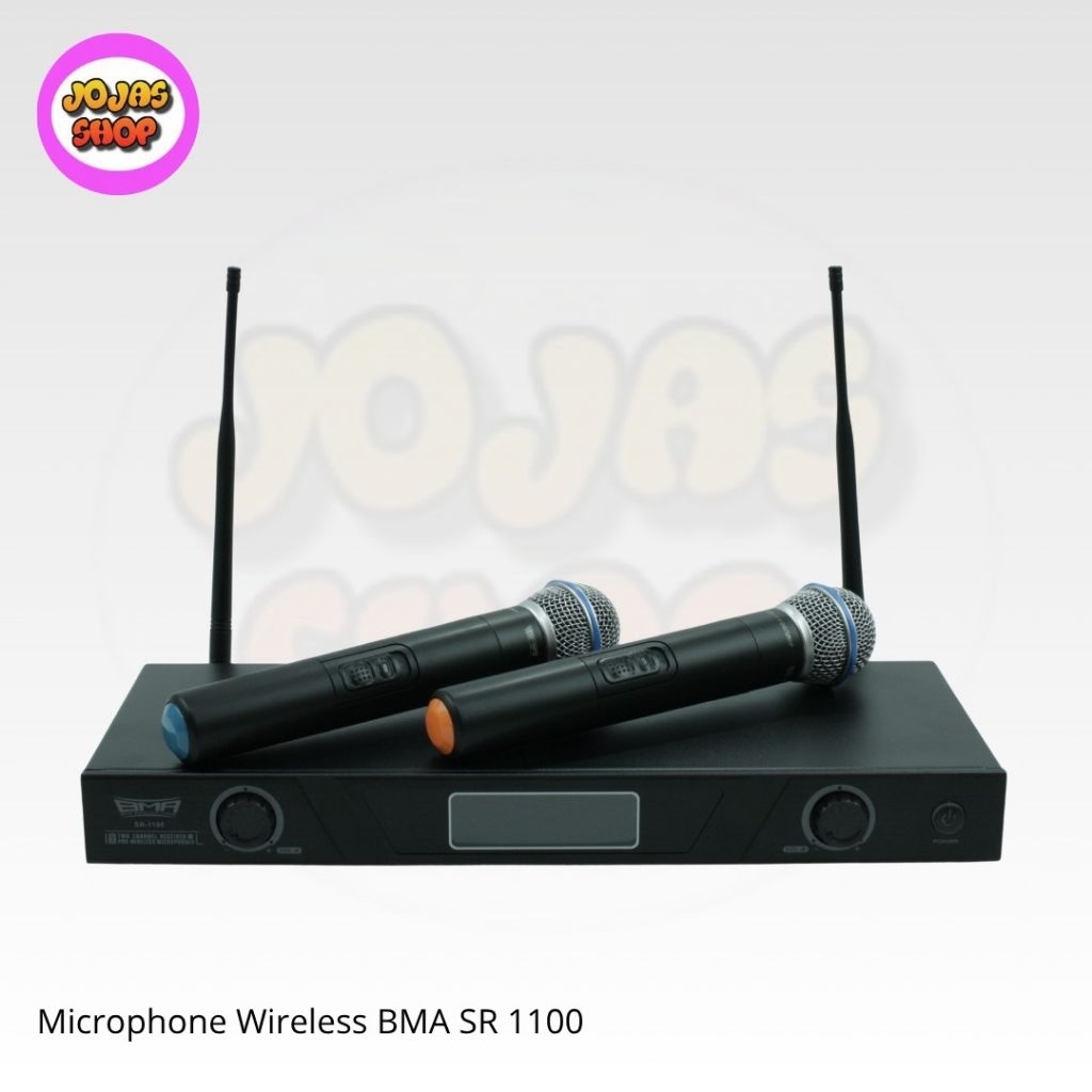 Microfon Wireless BMA SR 1100 mikrofon bma wireless 1100 vocal karaoke mic wireless bma original