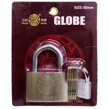 Gembok globe putih untuk kunci rumah dan pagar